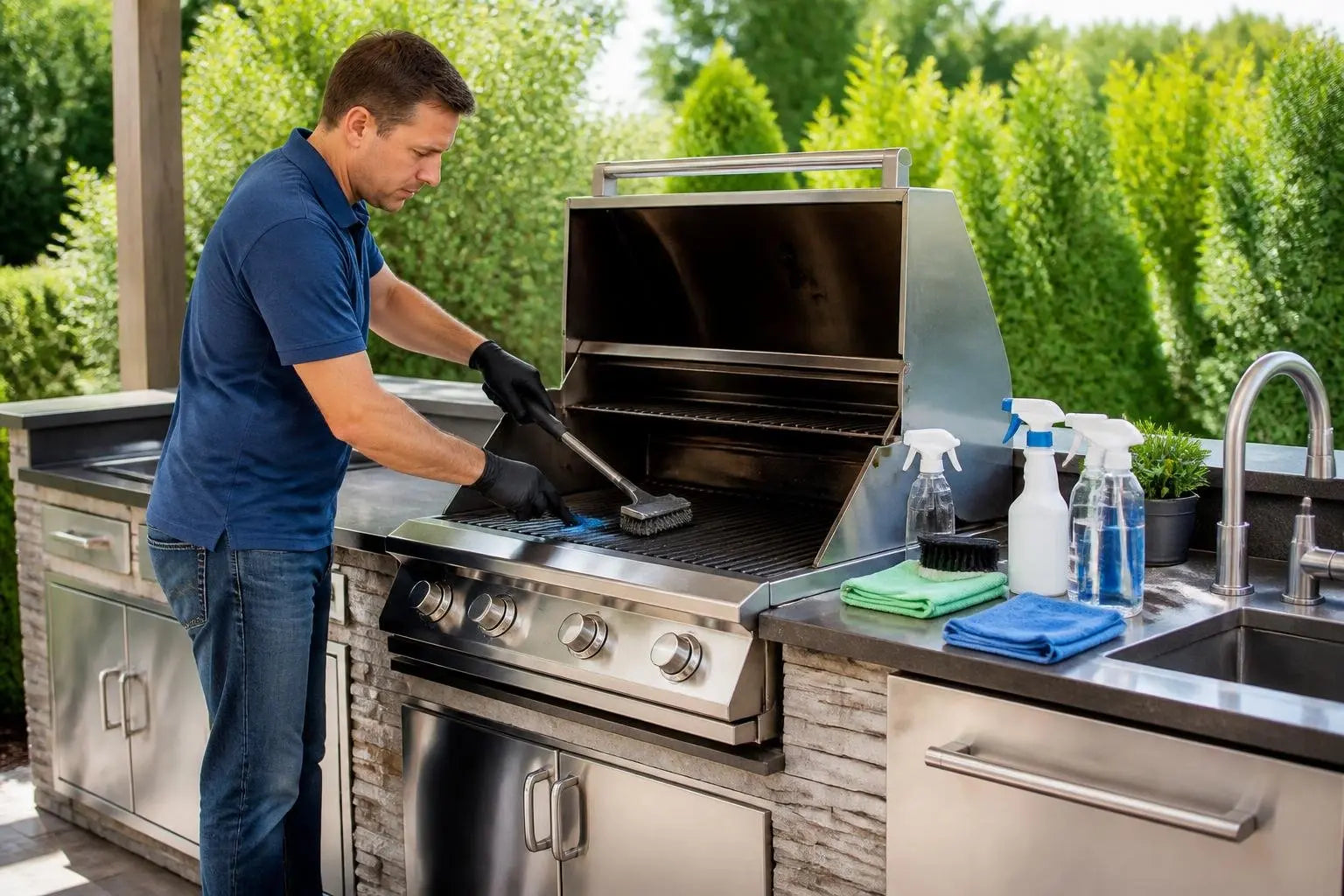 How to Clean & Maintain an Outdoor Kitchen