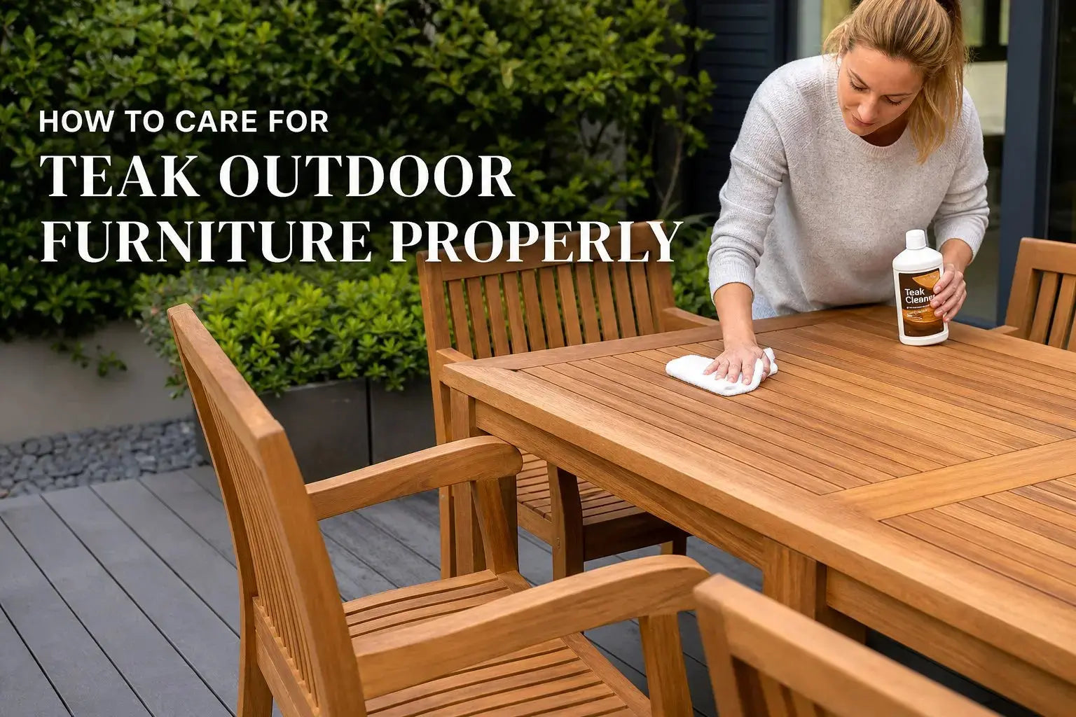 How to Care for Teak Outdoor Furniture