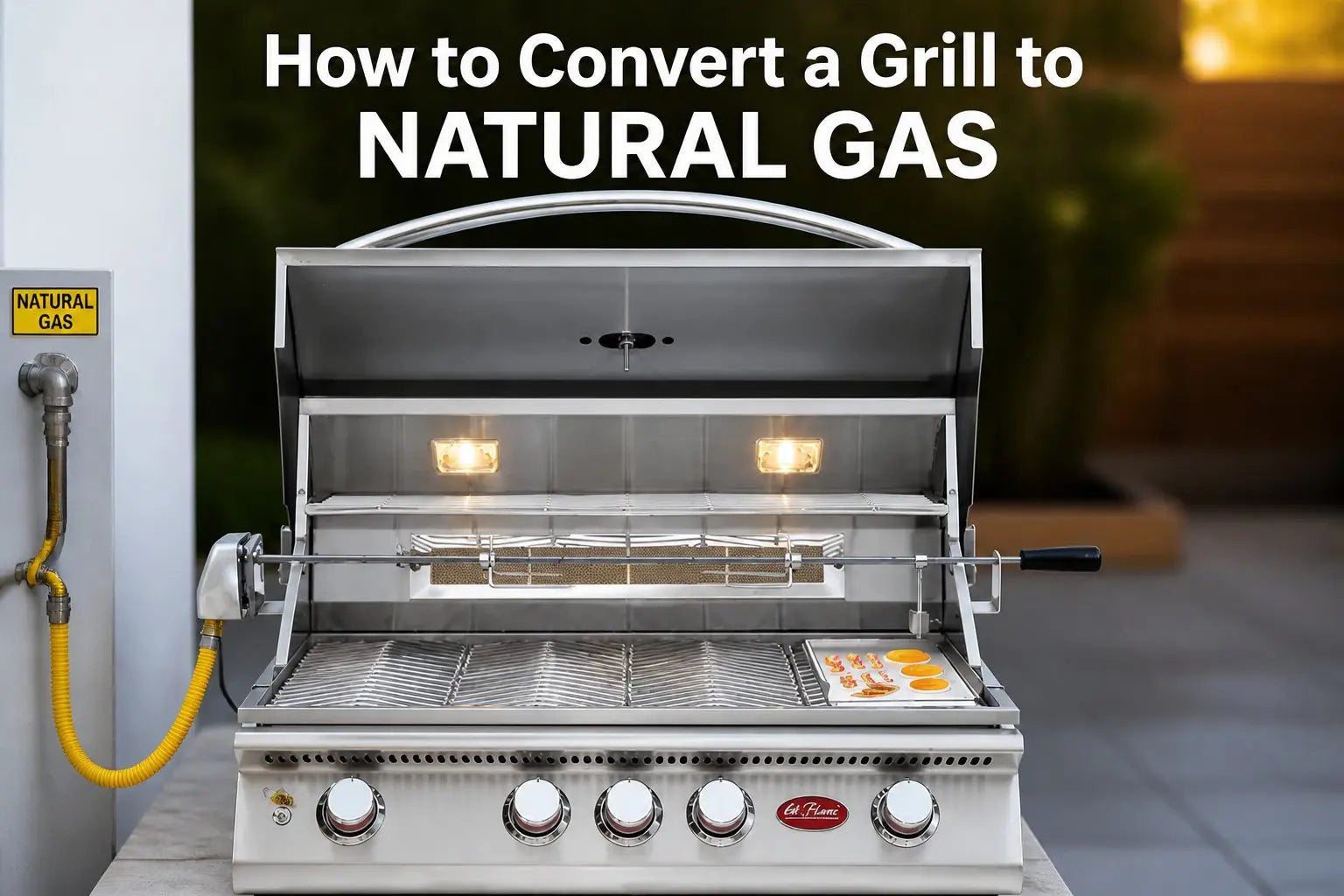 how to convert a grill to natural gas