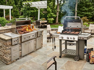 Built-In Grill vs Freestanding Grill