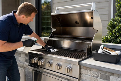 How to Clean and Maintain a Built-In Stainless Steel Grill