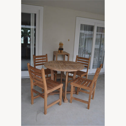 Descanso Windham 5-Piece Teak Outdoor Dining Set | BetterPatio // BetterPatio.com