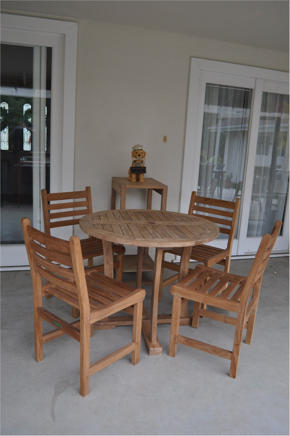 Descanso Windham 5-Piece Teak Outdoor Dining Set | BetterPatio // BetterPatio.com