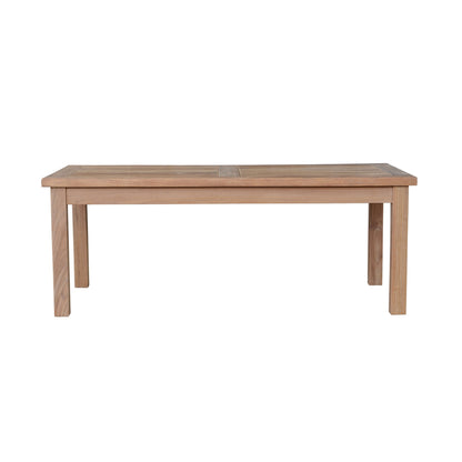 Wooden dining table on a white background