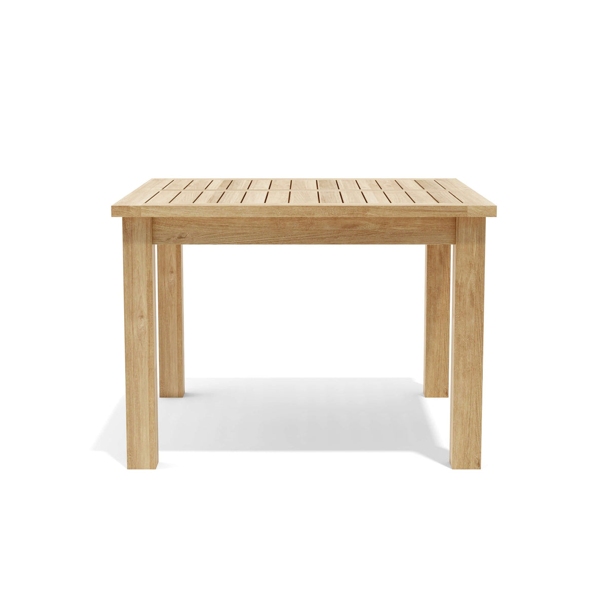 Wooden table on a white background