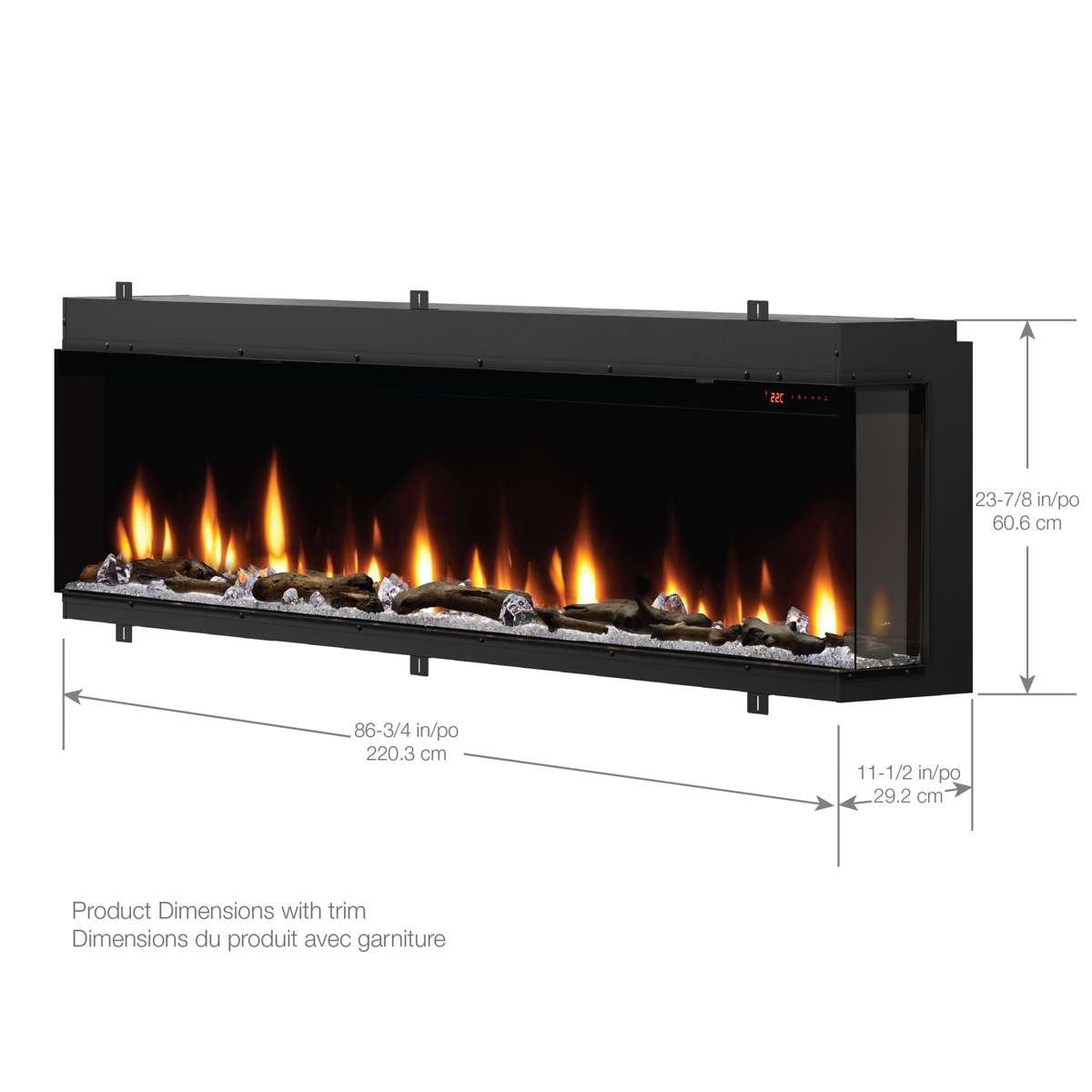 Ignite Bold 88" Linear Electric Fireplace