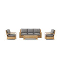 Madera 4-Piece Deep Seating Set - Solid Teak with Sunbrella Cushions