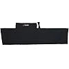 Mont Alpi COVSET805 BBQ island cover set black heavy-duty fitted rear angle view