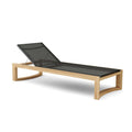 Junus Sun Lounger - Premium Teak and Batyline Adjustable Outdoor Lounger