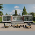 Oxford 6-Piece Deep Seating Set - Solid Teak & Powder-Coated Aluminum
