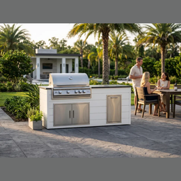 Timberline 72" Outdoor Kitchen Island with Blaze 4LTE3 Grill (4L+-4LTE3)