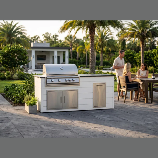 Timberline 72" Outdoor Kitchen Island with Blaze 4LTE3 Grill (4L+-4LTE3) Mountain Series