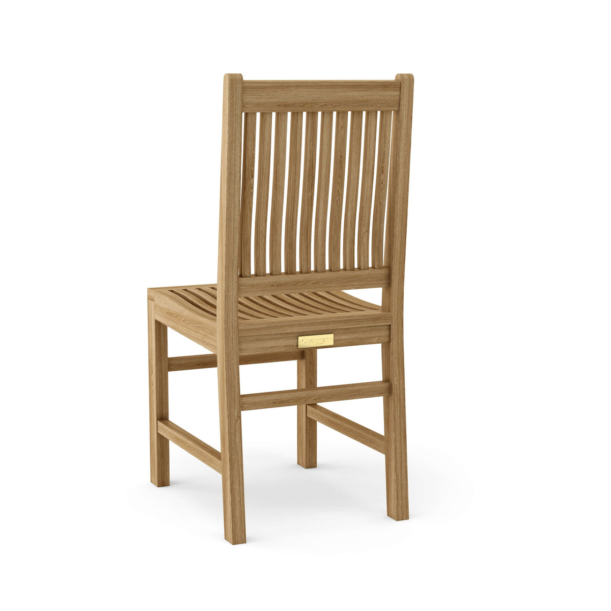 Wooden chair on a white background