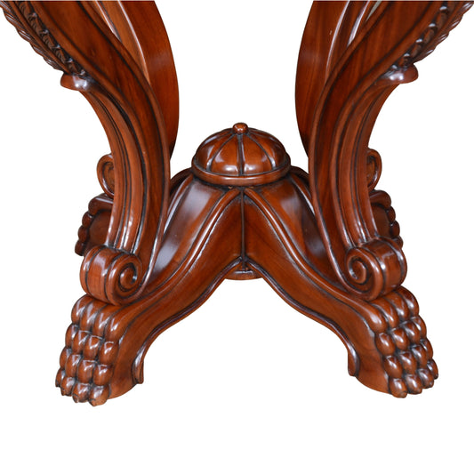 Victorian Claw Feet Side Table – Mahogany Accent | BetterPatio // BetterPatio.com