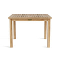 Bahama 42" Square Teak Dining Table with Umbrella Hole – Outdoor Patio