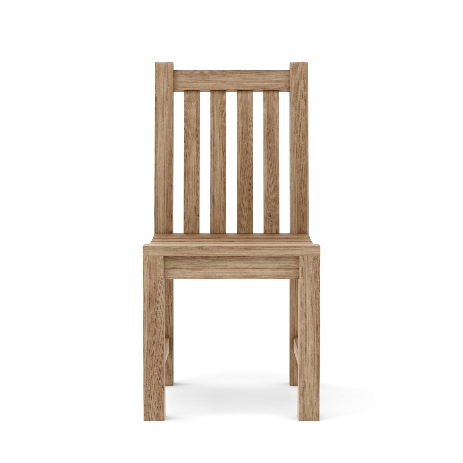 Wooden chair on a white background