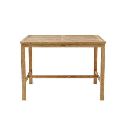 Wooden table on a white background