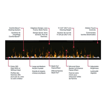 Ignite XL 50" Linear Electric Fireplace
