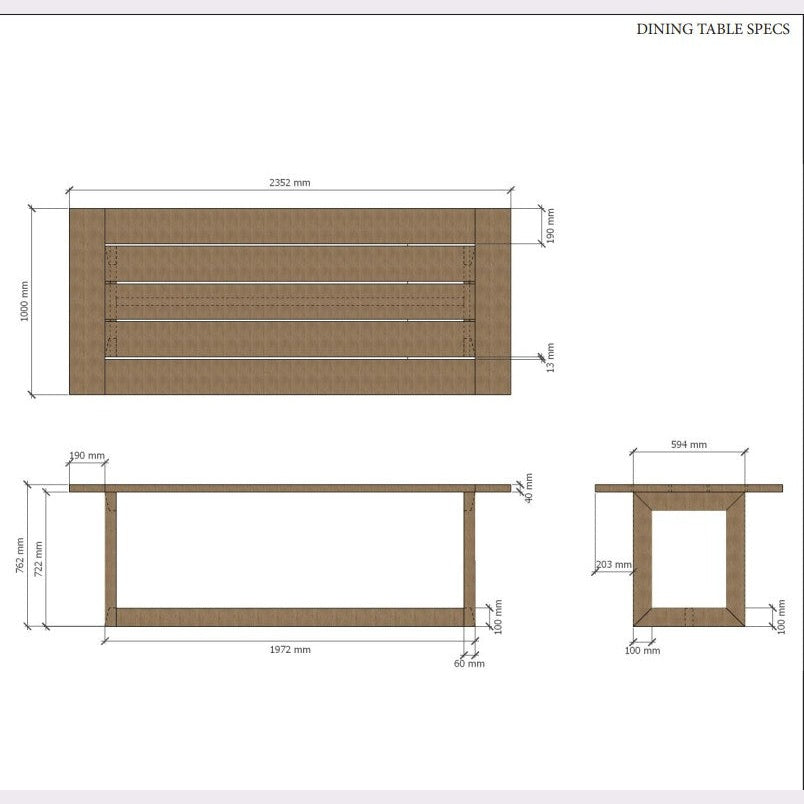 Smyrna Teak Dining Table – Outdoor & Indoor | BetterPatio // BetterPatio.com