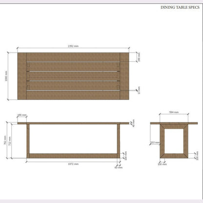 Smyrna Teak Dining Table – Outdoor & Indoor | BetterPatio // BetterPatio.com