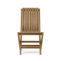 Windsor 5-Piece Teak Folding Dining Set - Square Table with Comfort Chairs