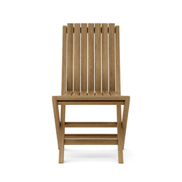 Windsor 5-Piece Teak Folding Dining Set - Square Table with Comfort Chairs