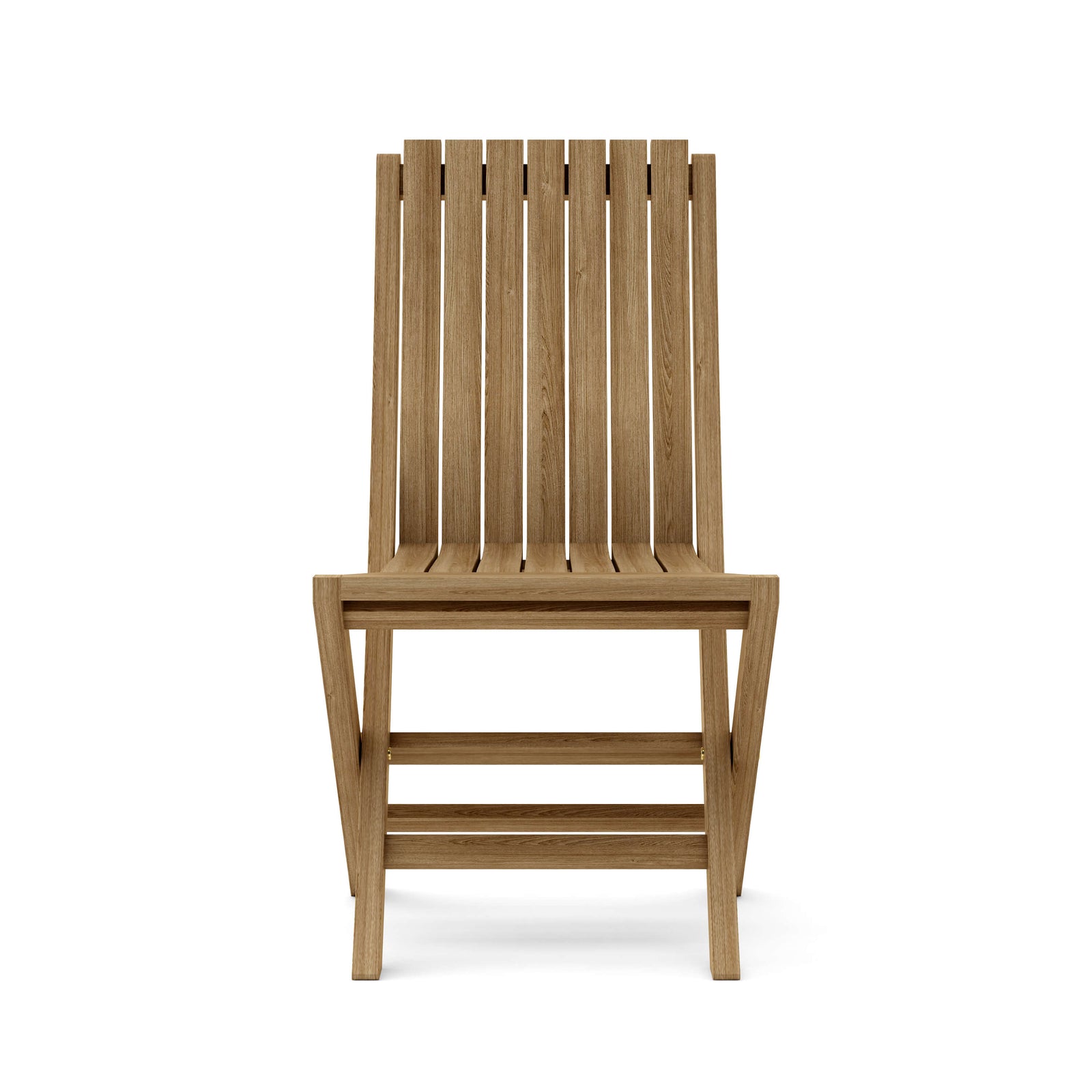 Wooden chair on a white background