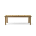 Chelsea Rectangular Teak Dining Table - 92" Outdoor Table Seats 10