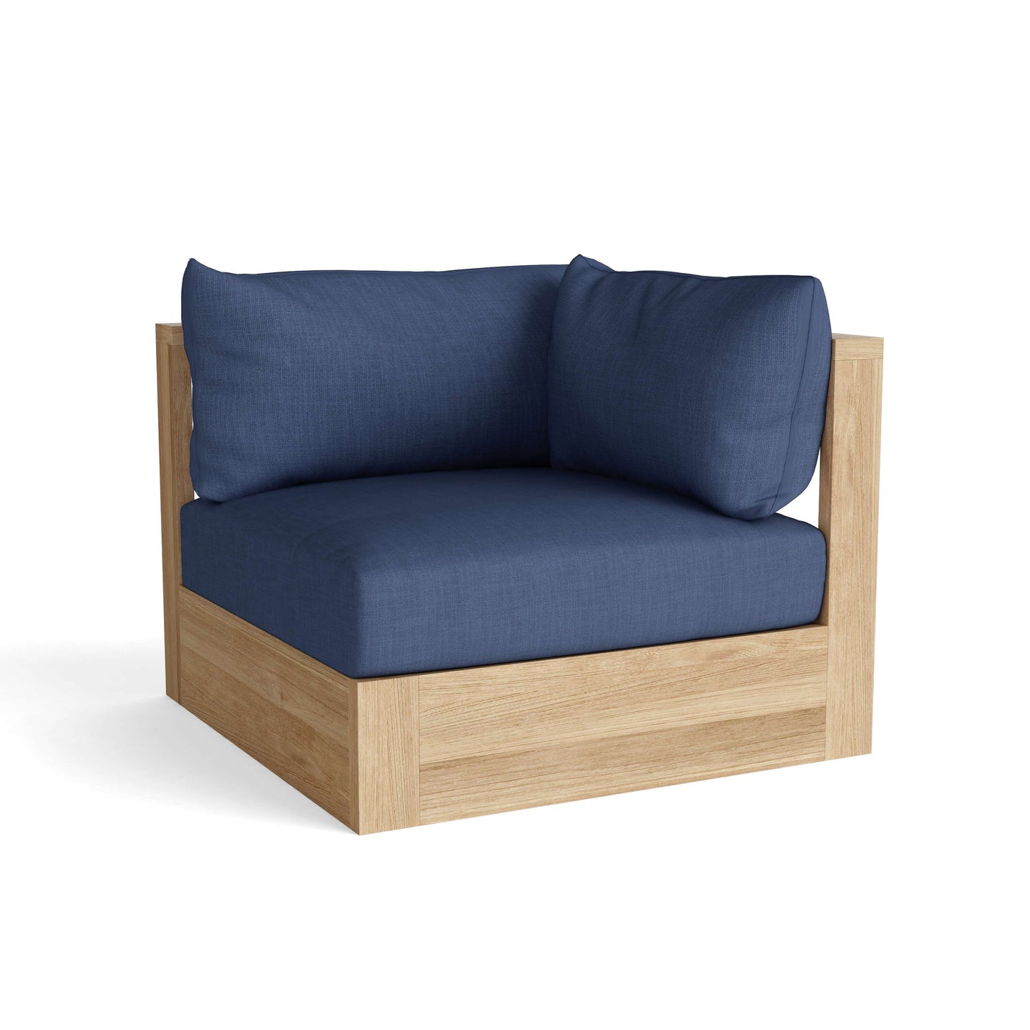 Anderson Teak Copacabana Corner Modular - teak corner sectional with Sunbrella cushion