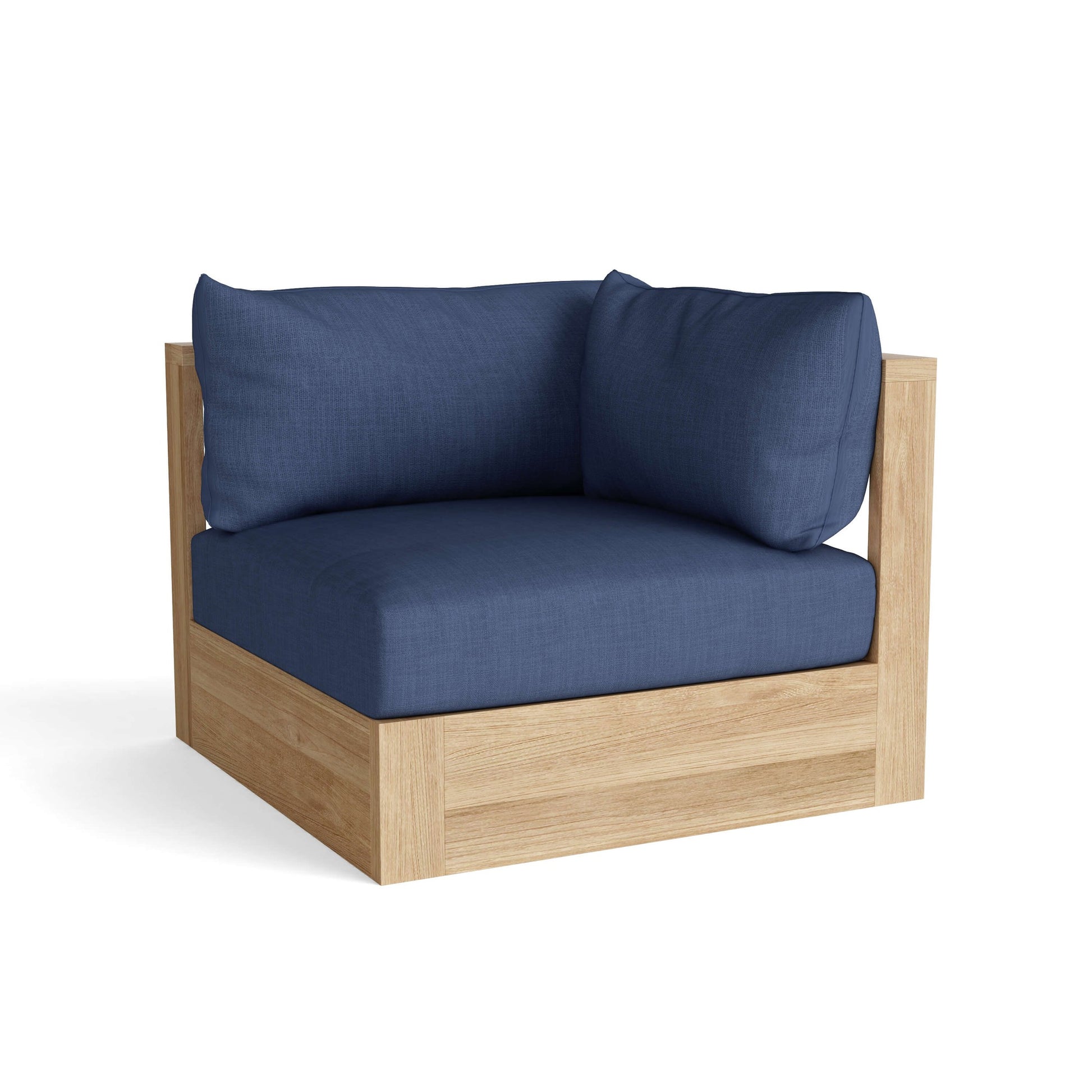 Anderson Teak Copacabana Corner Modular - teak corner sectional with Sunbrella cushion