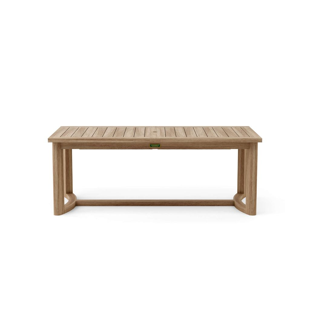 Wooden table on a white background