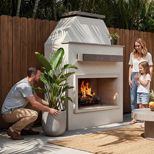 Ladero 905-1 outdoor fireplace - environment view