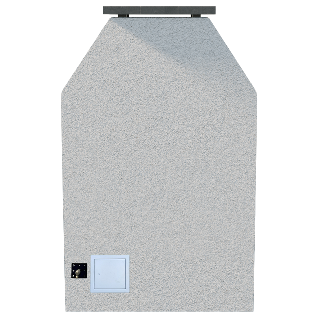 Ladero 905-1 outdoor fireplace - back view