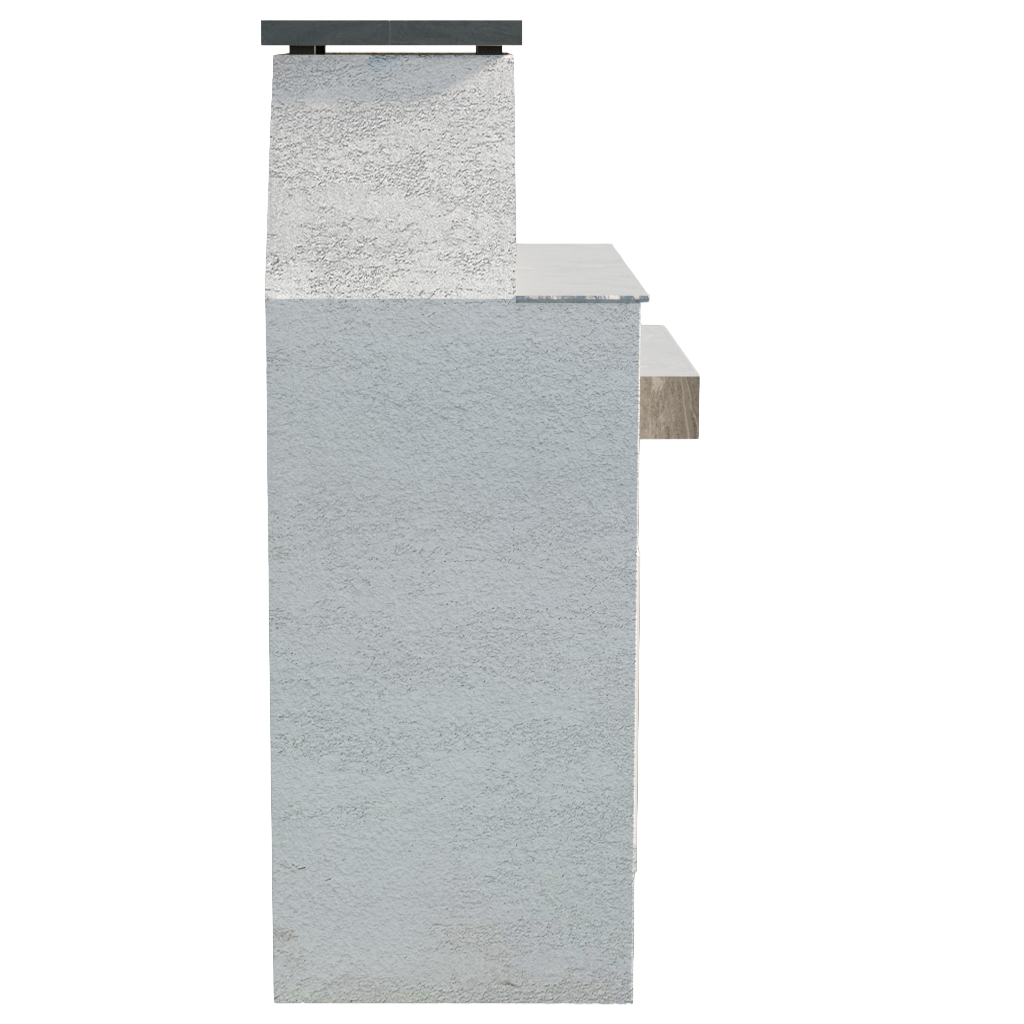 Ladero 905-1 outdoor fireplace - side view