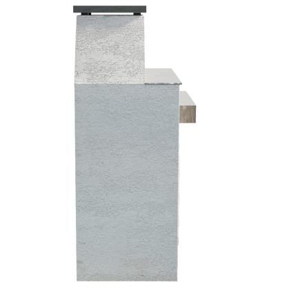 Ladero 905-1 outdoor fireplace - side view