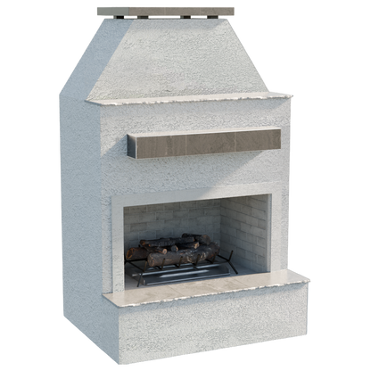 Durango 905-2 outdoor fireplace - isolated view