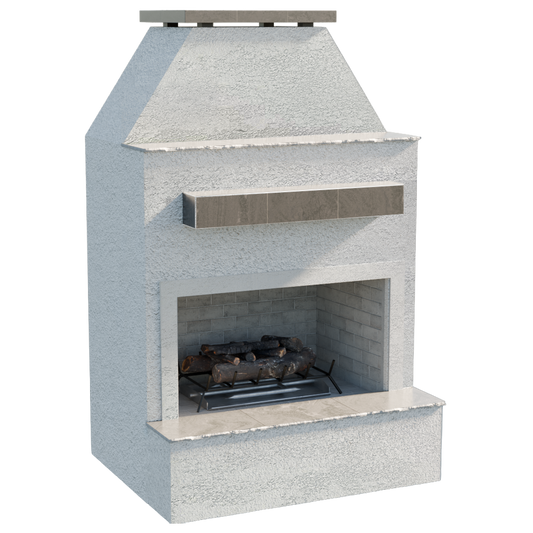 Durango 905-2 outdoor fireplace - isolated view