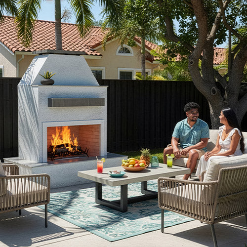 Key West 905-3 outdoor fireplace - environment view