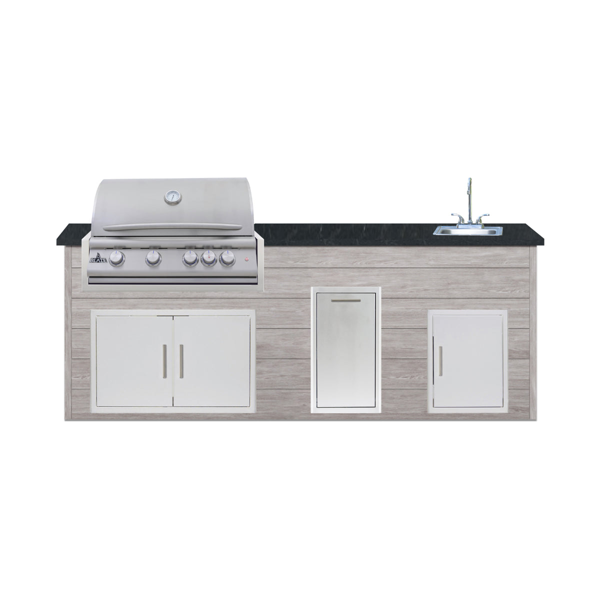 5S-PRO-DDC 96" Blaze Waterfall Island