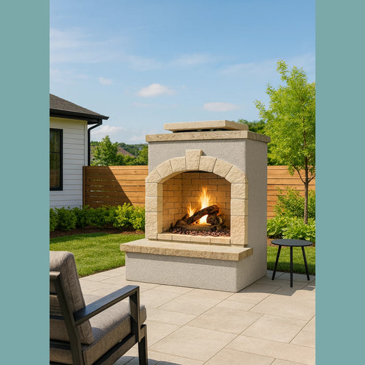 Cal Flame 48 inch Outdoor Fireplace FRP-906-2 Cal Flame