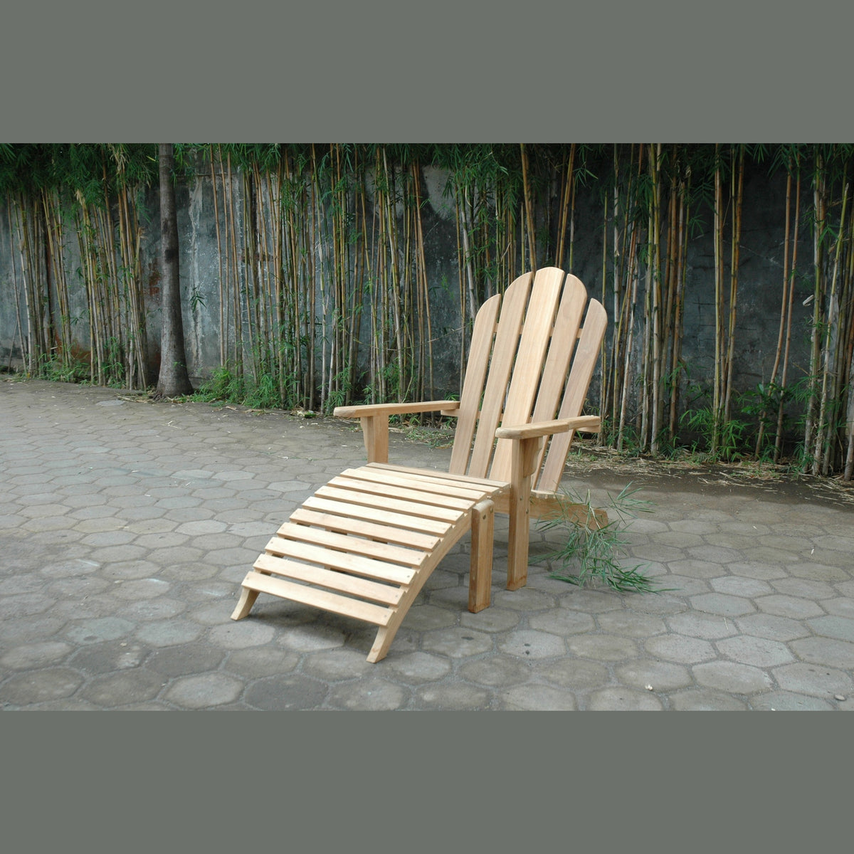 Anderson Teak Adirondack Chair with Ottoman | BetterPatio // BetterPatio.com