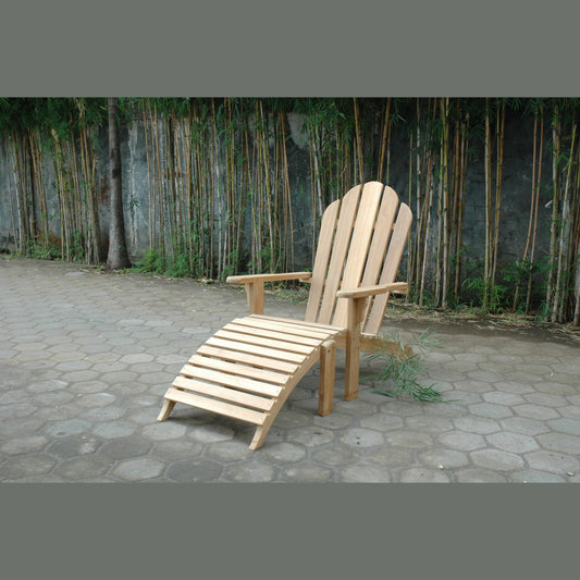 Anderson Teak Adirondack Chair with Ottoman | BetterPatio // BetterPatio.com