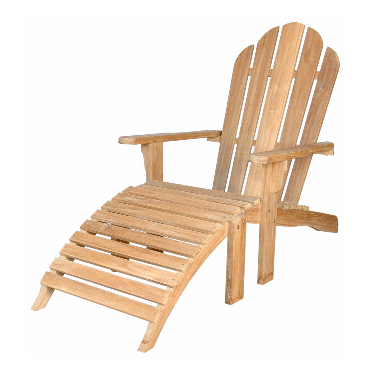 Anderson Teak Adirondack Chair with Ottoman | BetterPatio // BetterPatio.com