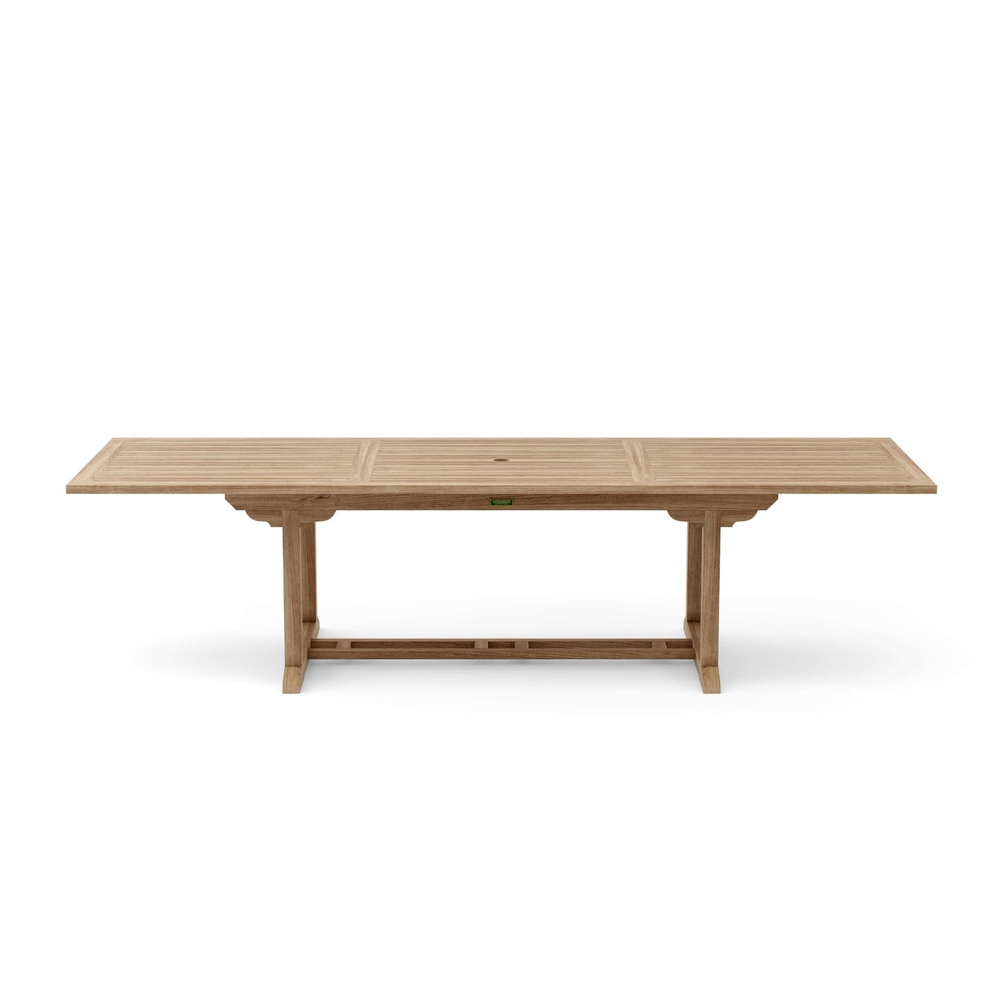 Wooden table on a white background