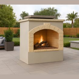 Cal Flame 60 inch Outdoor Fireplace FRP-906-1