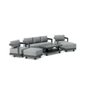SET-903-AL 6-Piece Granada Aluminum Deep Seating Set – Sofa, Swivel Chairs & Coffee Table