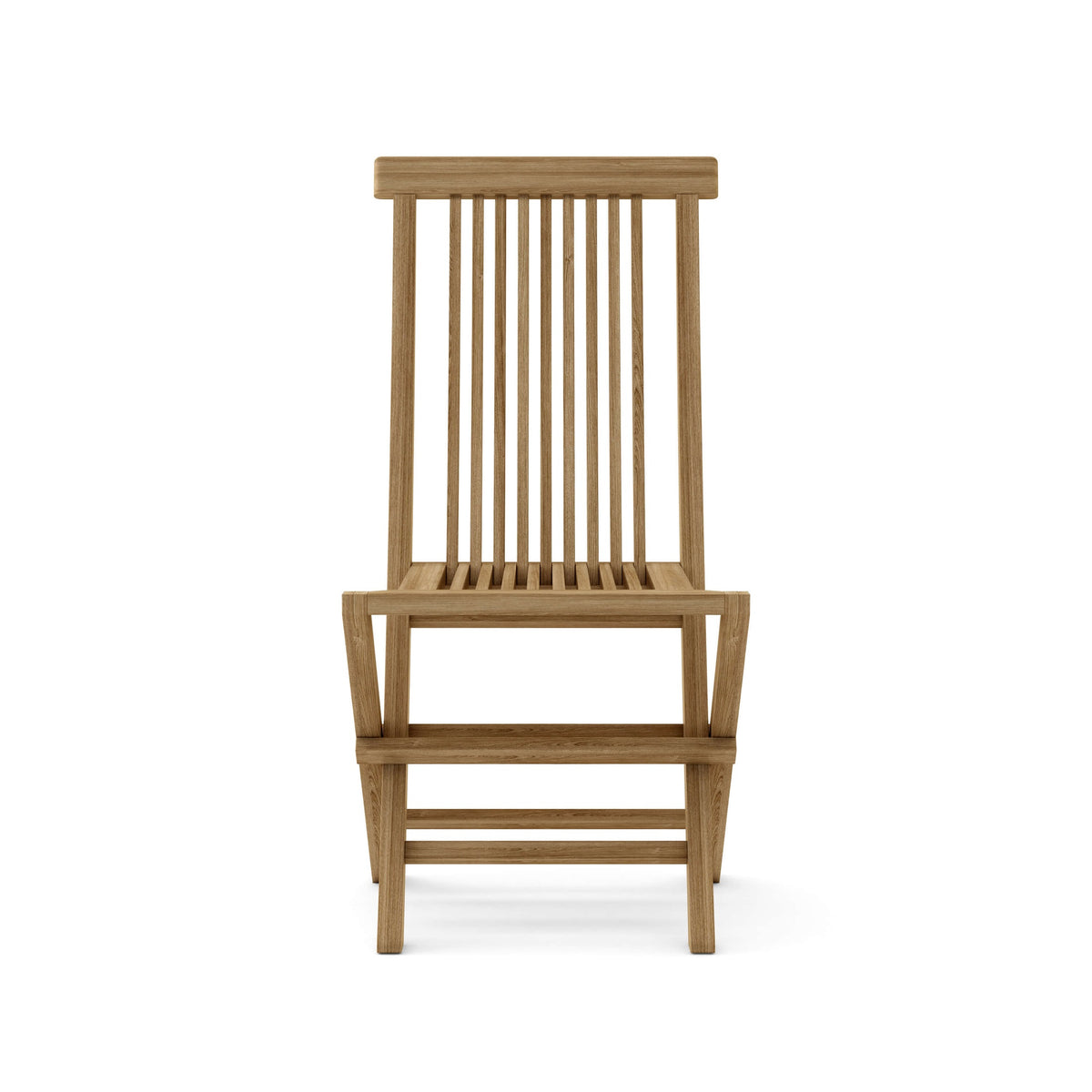 Wooden chair on a white background