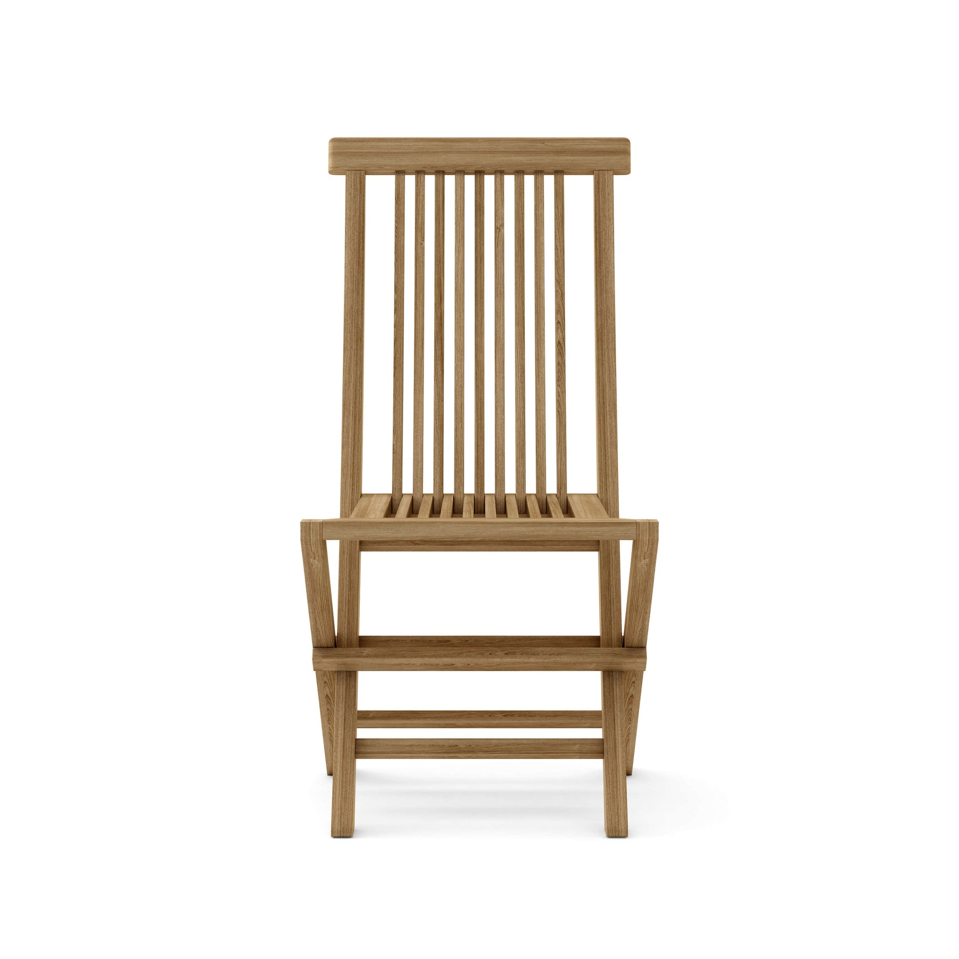 Wooden chair on a white background