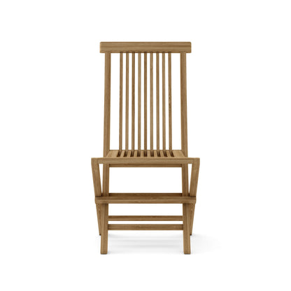 Wooden chair on a white background