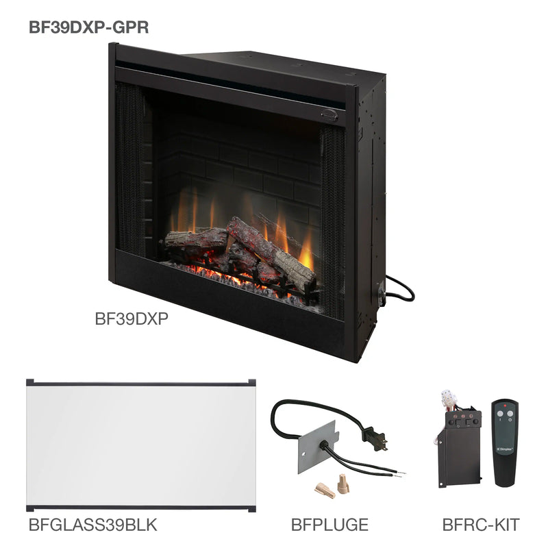 Dimplex BF39DXP interior brick detail